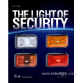 Truck trailer warning reflector side marker light